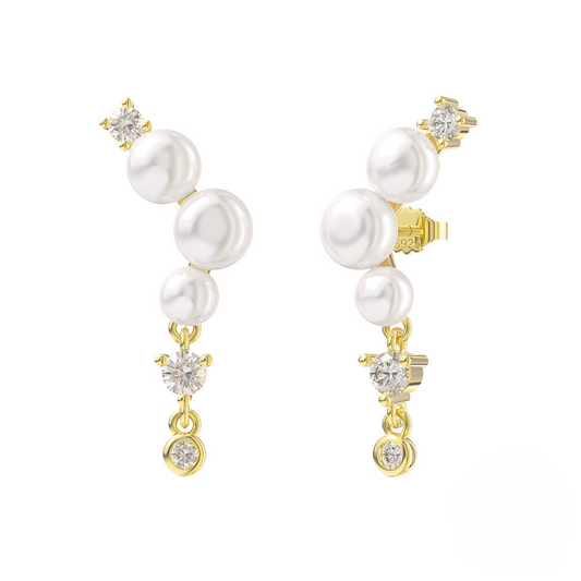 Polene pearl drop earrings