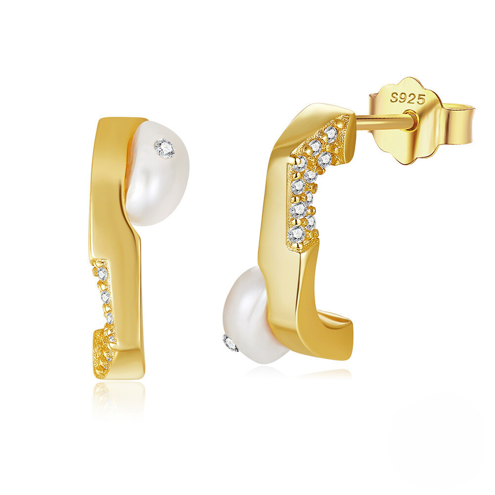 Amorf 14K gold earrings