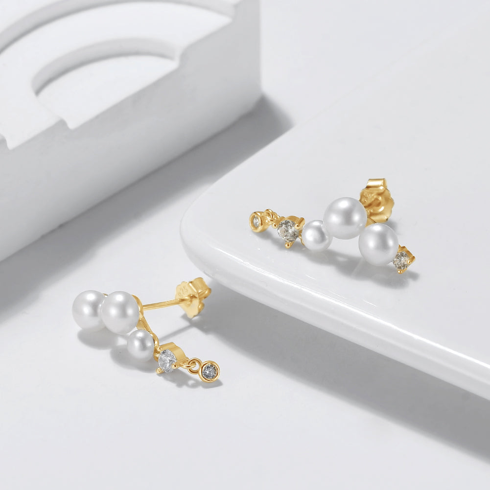 Polene pearl drop earrings