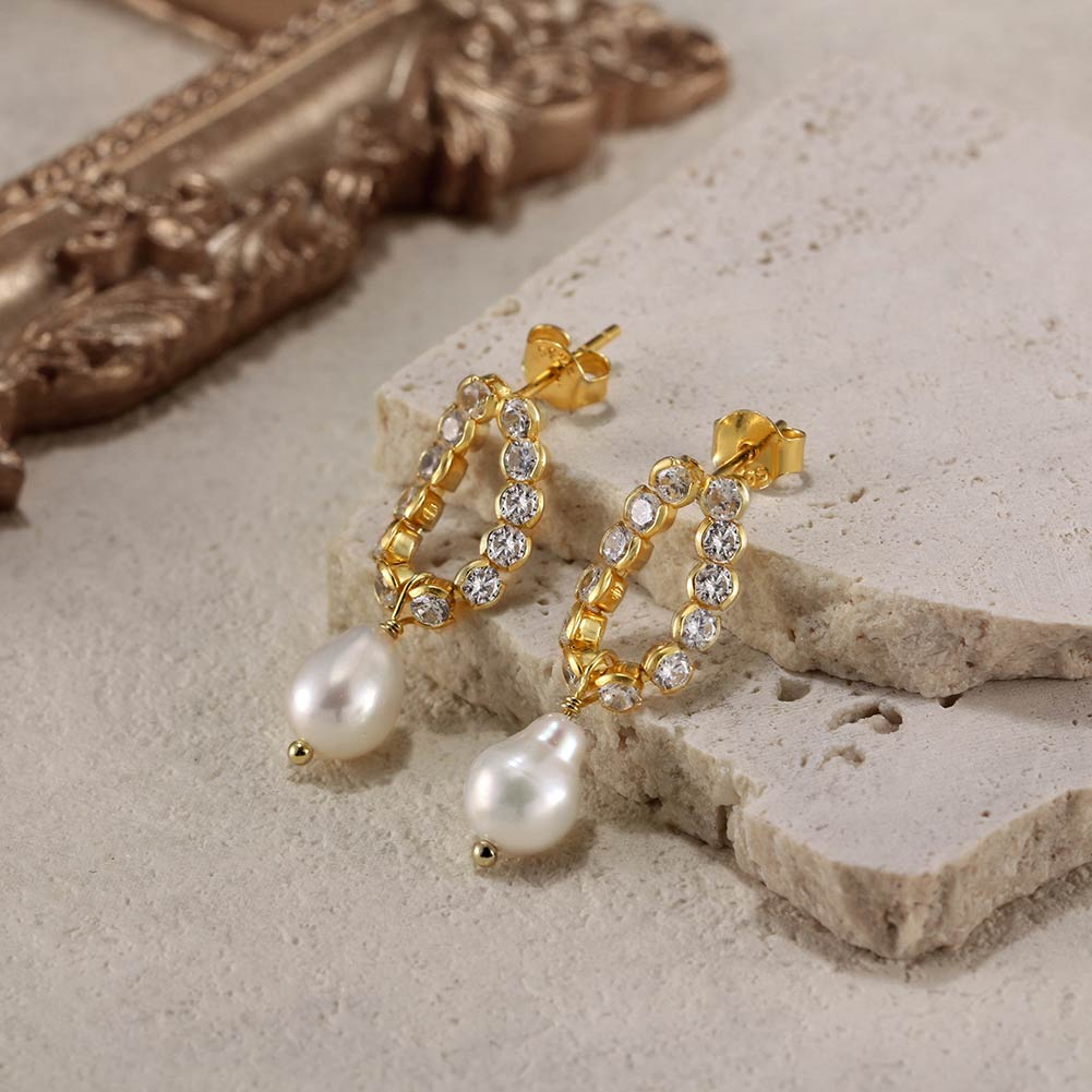 Ophelia handmade 14K Gold Earring