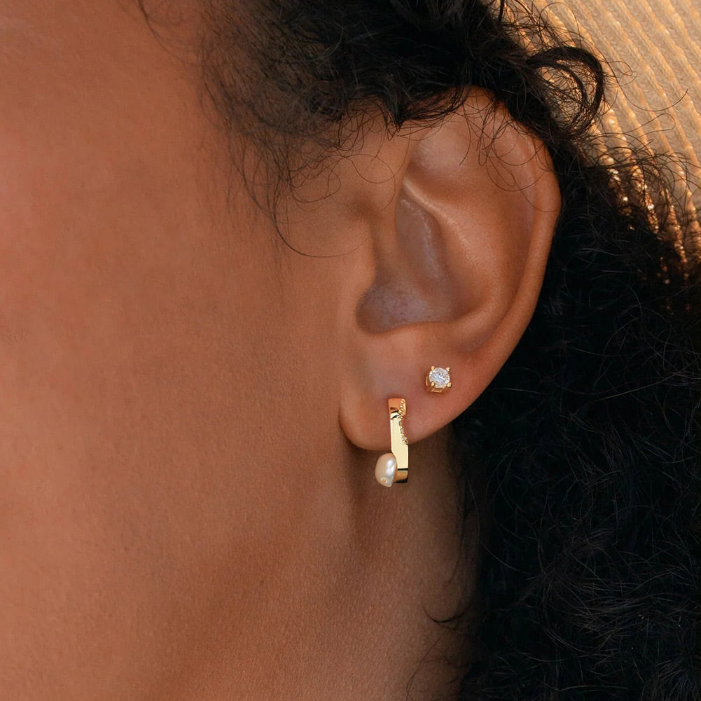 Amorf 14K gold earrings