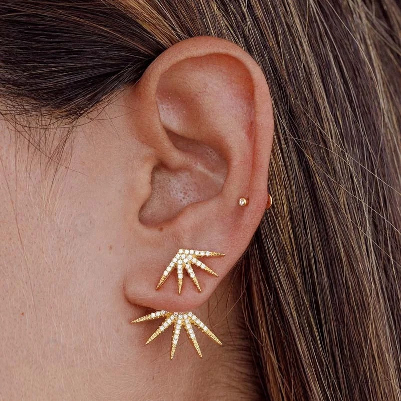 Sunseeker 14K gold earrings