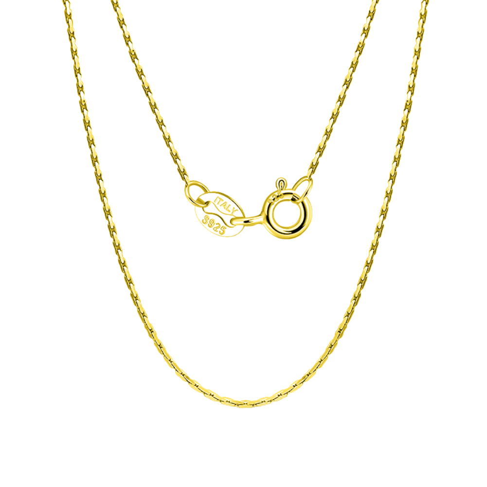 Italian 14K gold bamboo chain